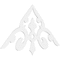 Ekena Millwork Pitch Whitman Architectural Grade PVC Gable Pediment, 72"W x 36"H x 1"P (12/12) GPP072X036X100WHI - alternate 1